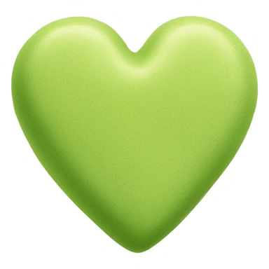 pistachio green Color heart sticker