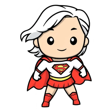 Supergirl from DC comics sticker