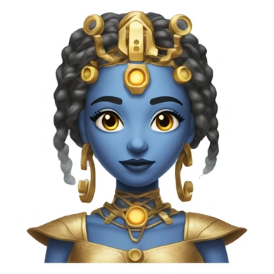 Technomancy Goddess is a mystical being who controls both magic and technology. She can cast spells on technological networks. Her powers blend the ancient art of magic with advanced cybernetics and technology. She can command machines sticker