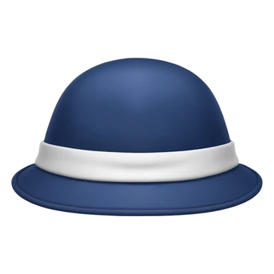 Un chapeau 4 bosses bleu marine sticker