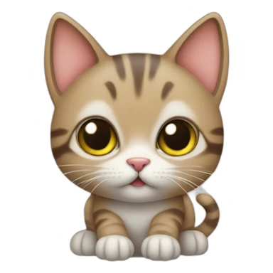 cat cute baby doing software sticker
