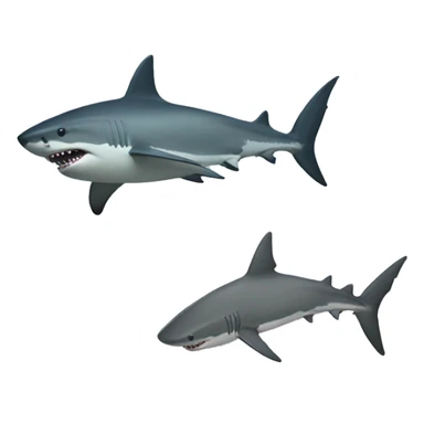 shark with topha sticker
