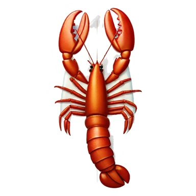 lobster on a surfbord sticker