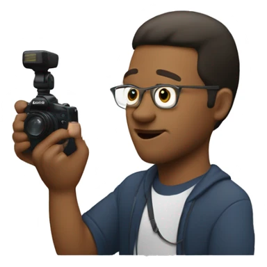 Duen scala johnson filming something on an iPhone 15 camera sticker