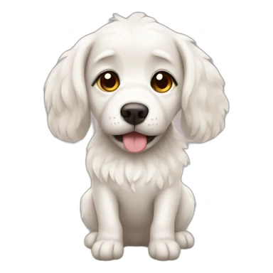 angelic dog sticker