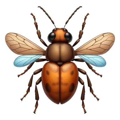 Bug on sugar sticker