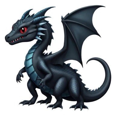  Shiny Gloomy Dark Spooky Draco-Salandit (full body) sticker