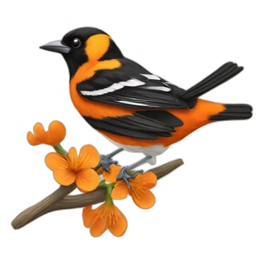 baltimore oriole sticker