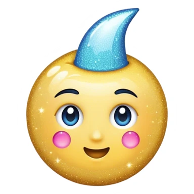 Specs of sparkly glitter sticker