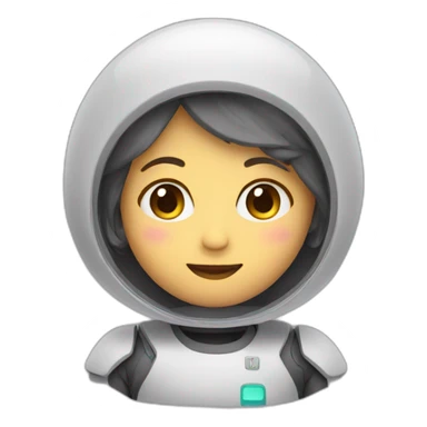 cute ai assistant sticker