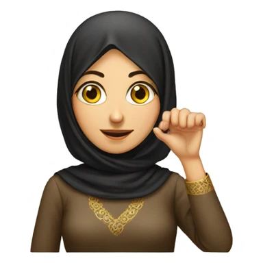 Wife Iranian with ring sticker