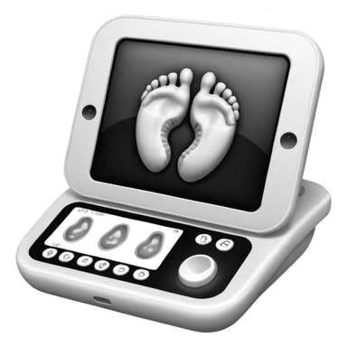 "Baby ultrasound photo sticker