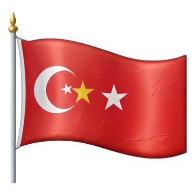 Emoji of half flag of philippines and turkey sticker