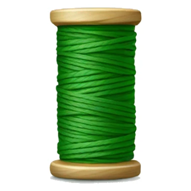 green thread spool sticker