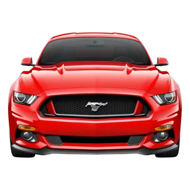 Ford Mustang perfect front view sticker