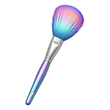 Iridescent makeup brush sticker