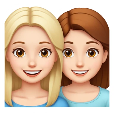 A girl that’s amazed in her friends beauty  sticker