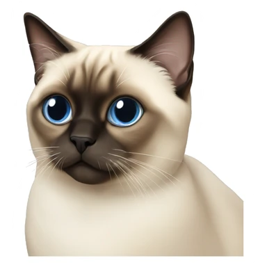short hair himalayan siamese cat sticker