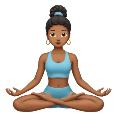 Yoga Practitioner black woman  sticker