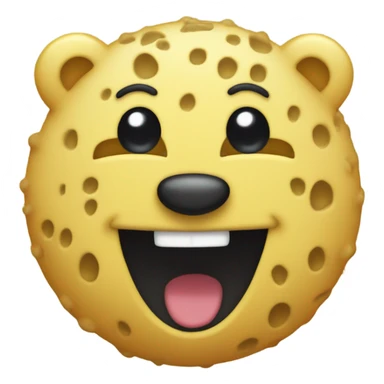  Crear una esponja en forma de oso sonriendo  sticker