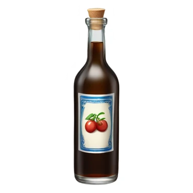 tall glass bottle sambuca sticker