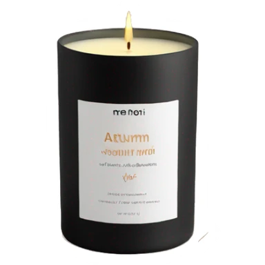 autumn vibe candle sticker