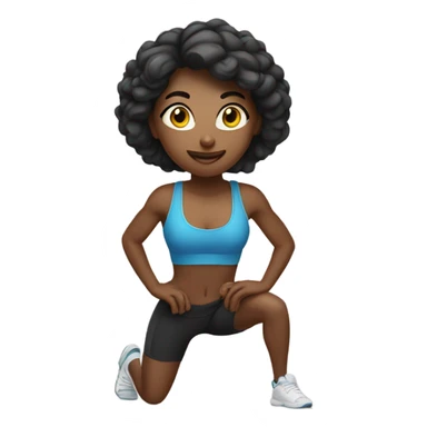 Girl doing POUNDfit workout sticker