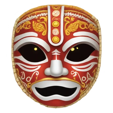 muthappan theyyam mask sticker