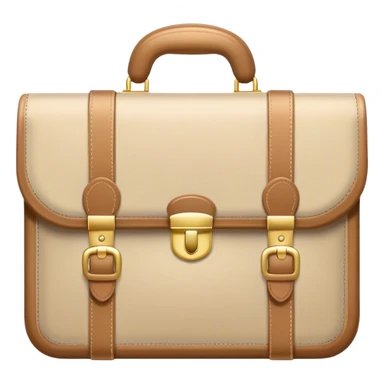 white and beige briefcase sticker