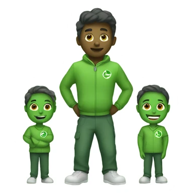 environmental green squad sticker