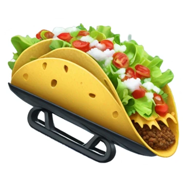 Taco sledding  sticker