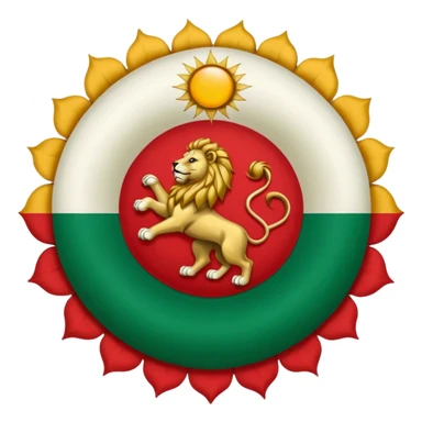 The pre-revolution iranian flag sticker