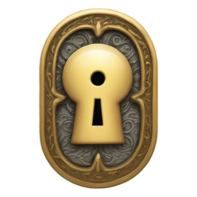 The keyhole
 sticker