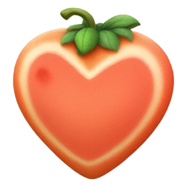 Corazón de color del melón  sticker