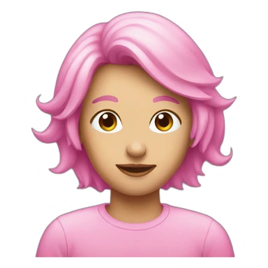 Pink hashtag sticker