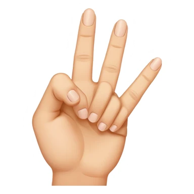 double middle finger sticker