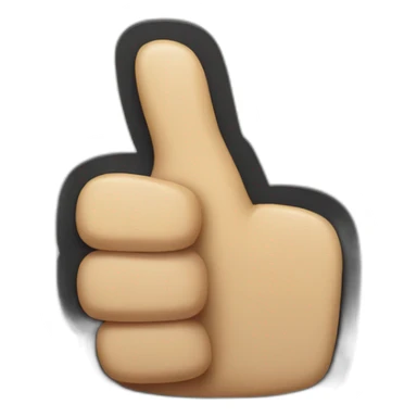 Thumbs up hand with cut off thumb sticker