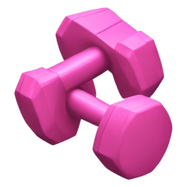 Pink dumbbell  sticker