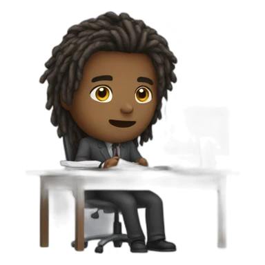 desk job dread sticker