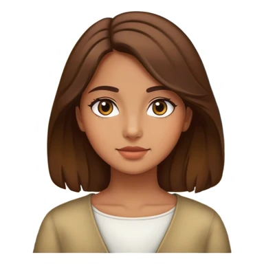 Girl with brown hair in Italy sticker