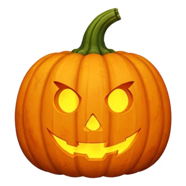 pumpkin on fire sticker