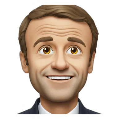 Emmanuel macron qui fait une grimace sticker