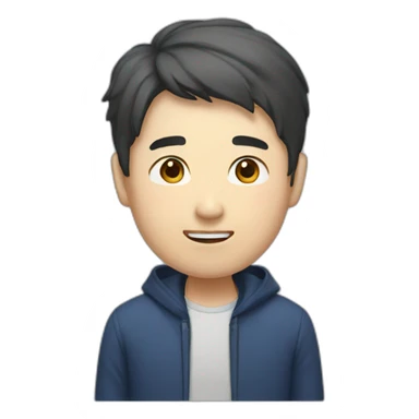 Korean English Man sticker