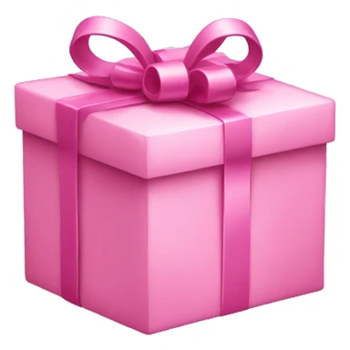 Pink Christmas present sticker