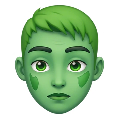 Maîtraisse avec la peau verte  sticker