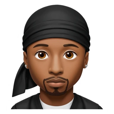 2Pac only face and durage sticker