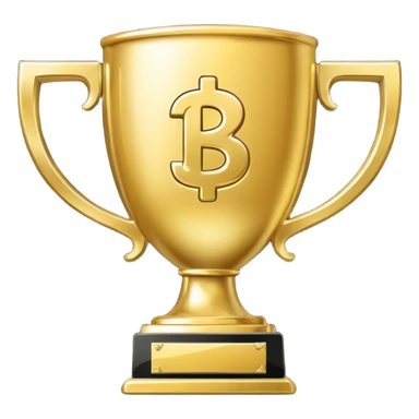 money trophy with 10B on it  sticker