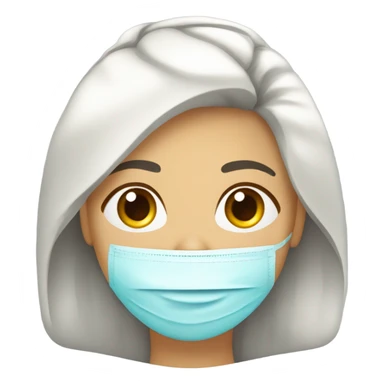 médica no hospital , branca, cabelo ondulado longo, olhos claros  sticker