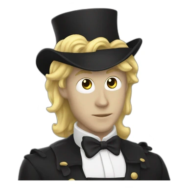 Chat noir avec une tâche blanche sticker