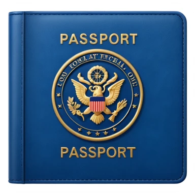 passport with stamp sticker